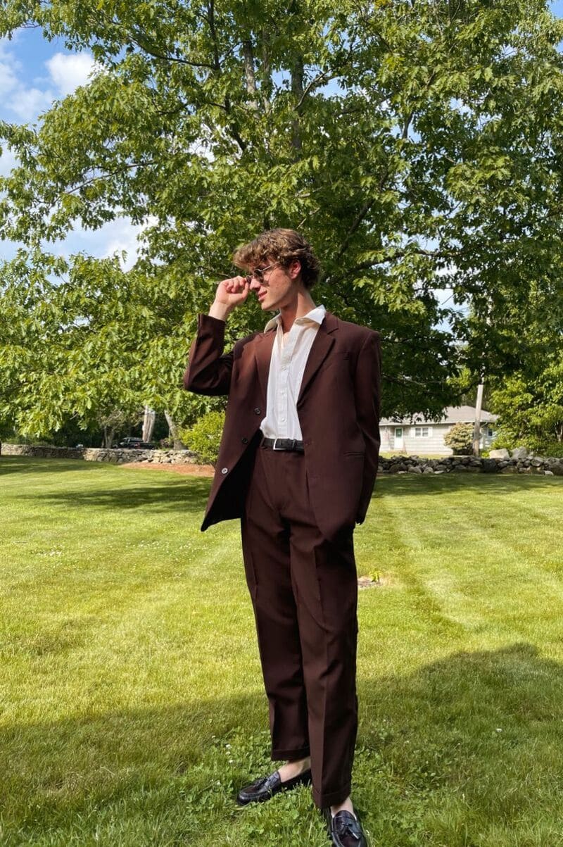 phối đồ với áo blazer nam cùng áo sơ mi